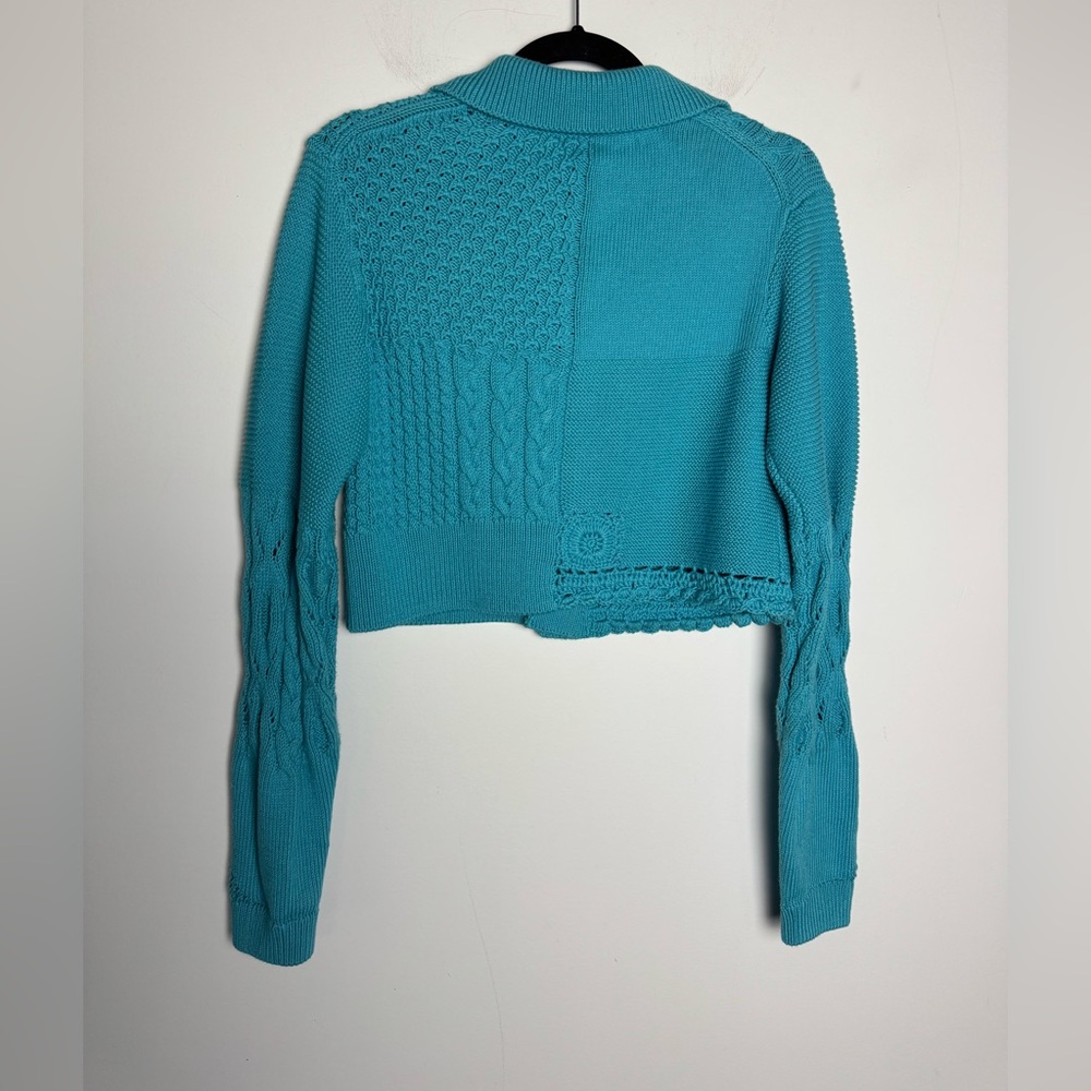 Simkhai Sherman Cotton Patchwork Cropped Polo Car… - image 3